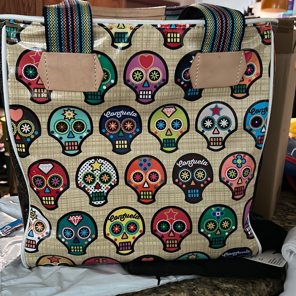 Sugar skull tote only used once!